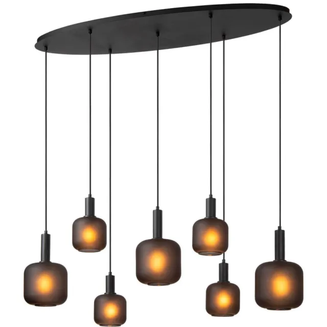 Lucide ELOISE - Hanglamp - 7xE27 - Zwart