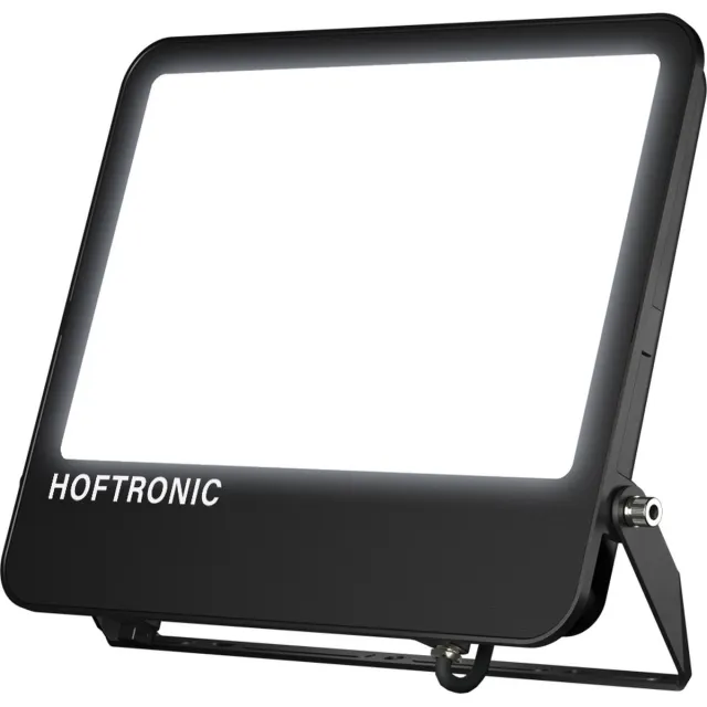 HOFTRONIC Luxor V2 LED Schijnwerper 200 Watt 32000 Lumen (160lm/W) - 6500K Daglicht wit licht - IP65 waterdicht - Incl. Ventilatieplug - 5 jaar garantie Zwart
