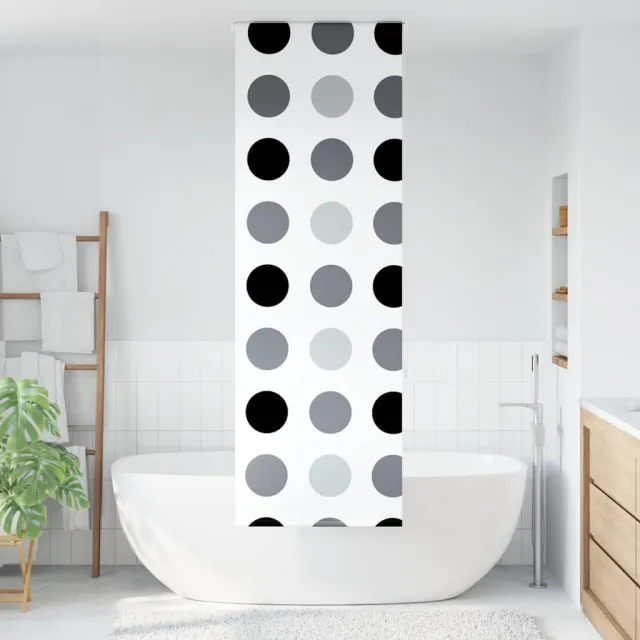 vidaXL Doucherolgordijn 60x240 cm stofbreedte 56 cm meerkleurig