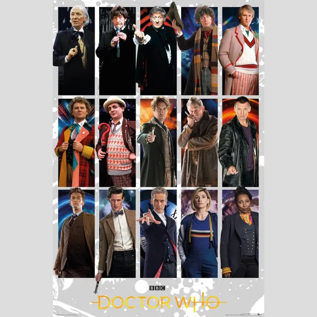 ABYSTYLE Poster Doctor Who - Doctors Grid 61x91,5cm Divers