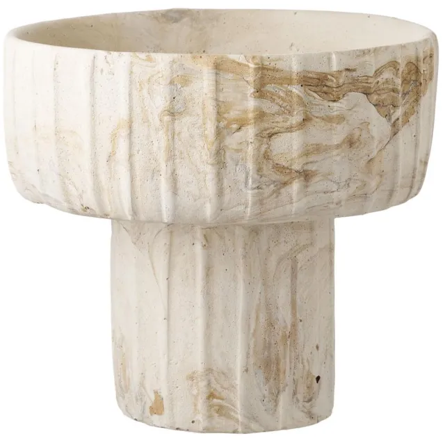 House Nordic Sissel vaas Ø20,5cm bruin, beige.