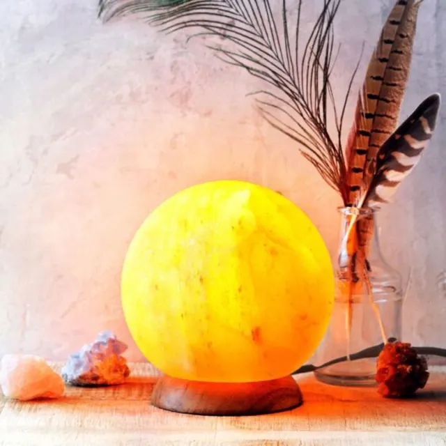 Sharmaanhof Zoutlamp Rond /Bol XXXL - Himalayazout - Himalaya Zoutsteen - Himalaya Zoutlamp - circa 3,5-4 KG - 16cm doorsnede Roze
