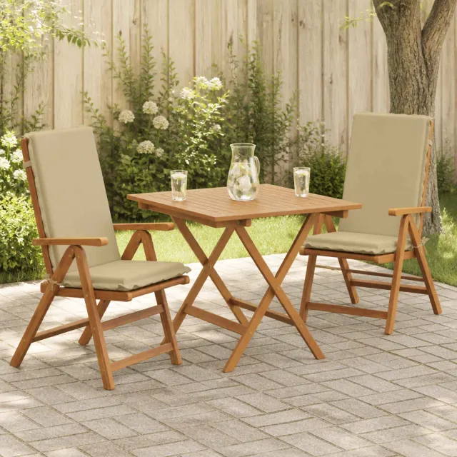 vidaXL Kussen voor stoel met hoge rug GEMERT 2 st 100% Polyester Beige