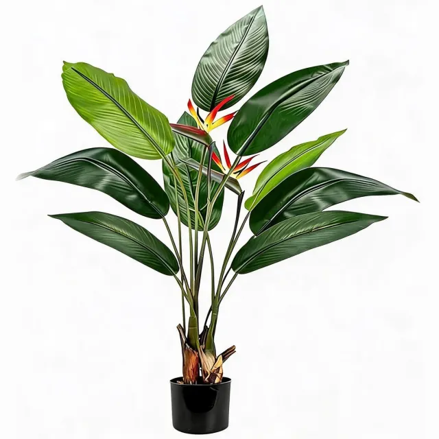 Danky Tropische Kunstplant 120cm PEVA - Onderhoudsvrij - Eetkamer groen