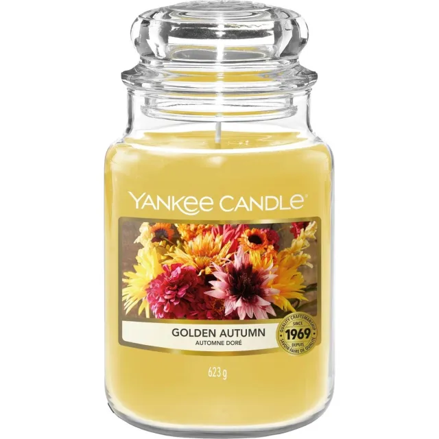 Yankee Candle Golden Autumn Large Jar Geel