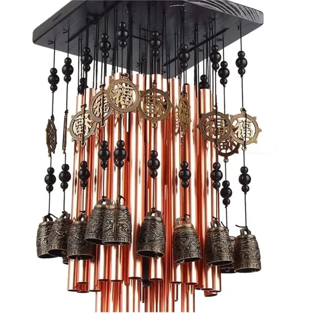 achilles Vintage Chinese Windbell - Kleurrijk Windgong - Windvanger - Tuin decoratie Mix - 4