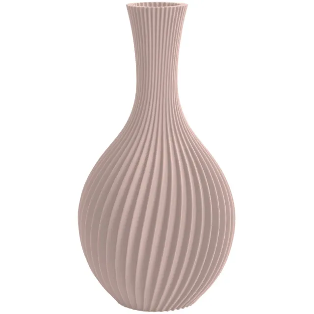 Layvo IRIS Vaas - Bloesem - D14 x H25 cm - droogbloemen vaas - organische vaas - gerecycled plastic