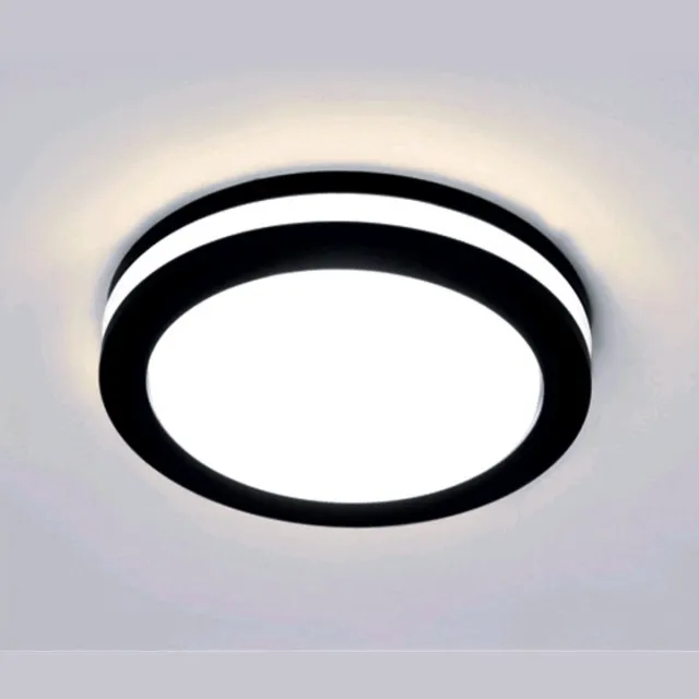 Horoz Electric SCARLET - LED Plafondlamp - Keuken, Woonkamer, Badkamer - Ø300 mm - 30W - 2700 Lumen - CCT Aanpasbare licht kleuren - 3000K 4000K 6500K - Zwart kleur - Opbouw - Rond - IP65