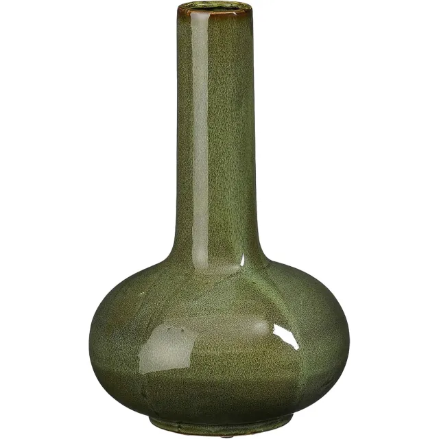 Goossens Vaas Milly - groen - keramiek - 24 x 39 x 24 keramiek groen