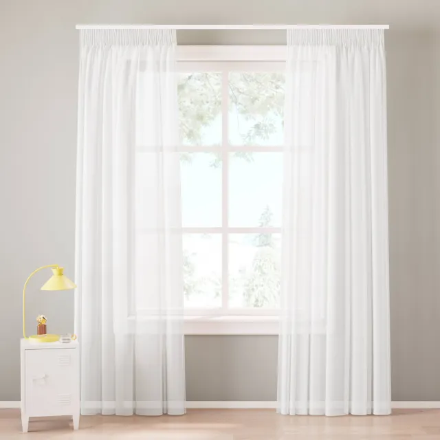 NOUS Living Vitrage gordijn kant en klaar (per stuk) (140 x 270 cm)* Off-white