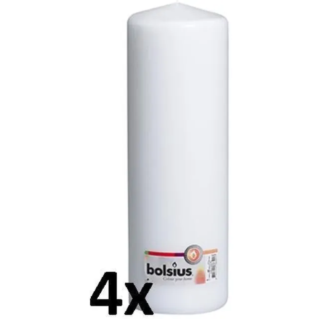 Bolsius Stompkaars 300/100 Wit (per 4 stuks)