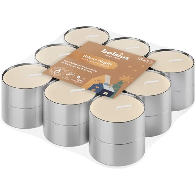 Bolsius Geurtheelichten 4u True Glow Silent Night (1 stuk) Beige
