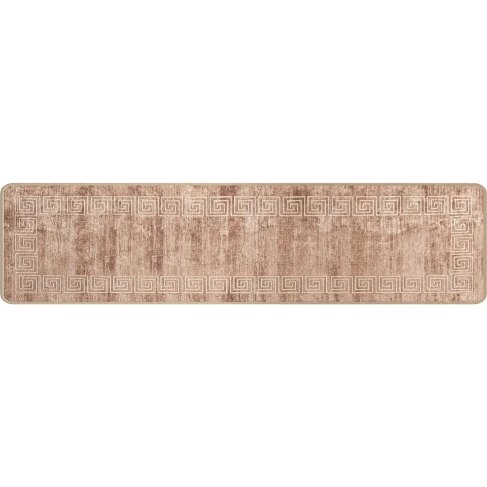 vidaXL Vloerkleedloper MARSA Beige en goud 50 x 300 cm