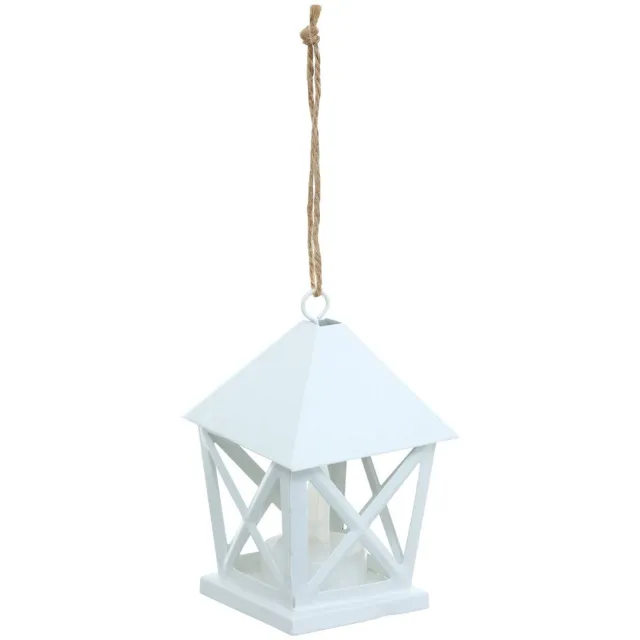 Feeric lights & Christmas LED-lampje in de vorm van een dennenboom, van metaal, 8 cm Blanc