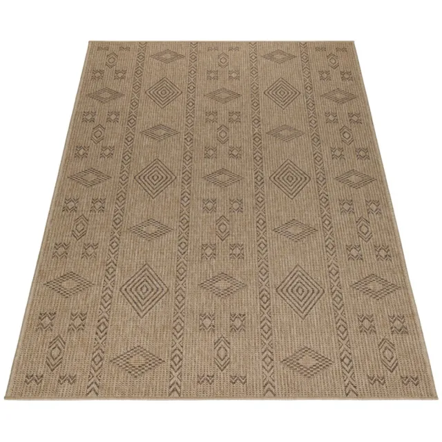 Ayyildiz Buitenkleed, vintage design, zwart, geschikt voor terras, balkon of keuken, polypropyleen achterkant
