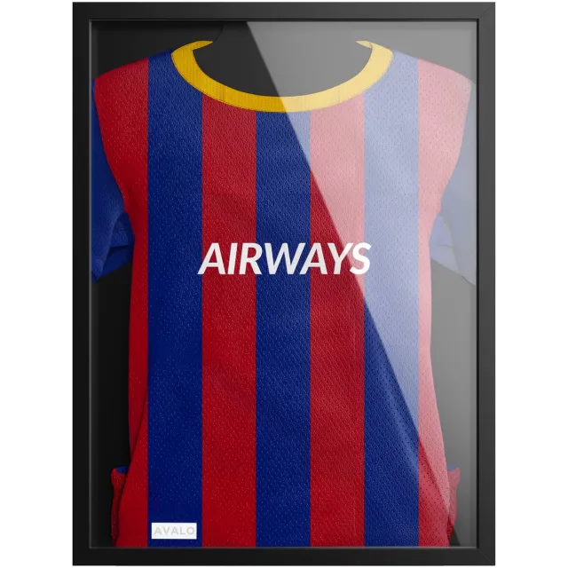 Avalo Wissellijst Hout - Inlijsten Voetbal Shirt - 3D Box Frame - 60x80 CM - Zwart - Diepe fotolijst - Shirt Inlijsten In Fotolijstje