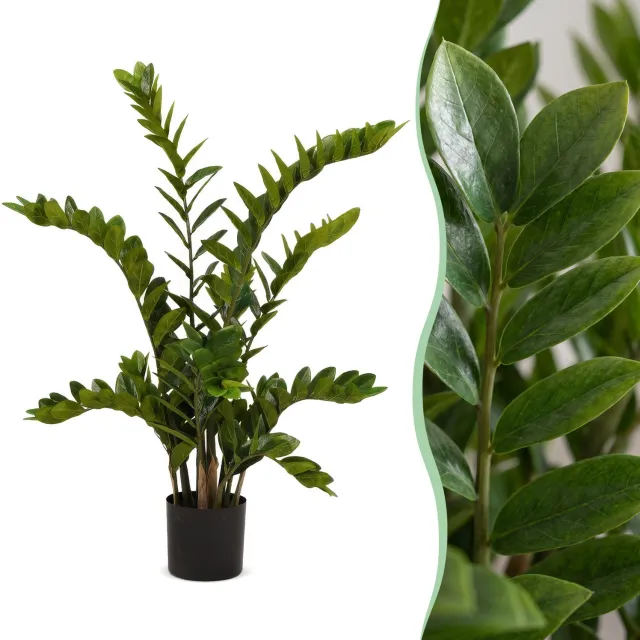 Green Harmony Plants Kunstplant - Zamioculcas - Kamerpalm - 110 cm Bruin