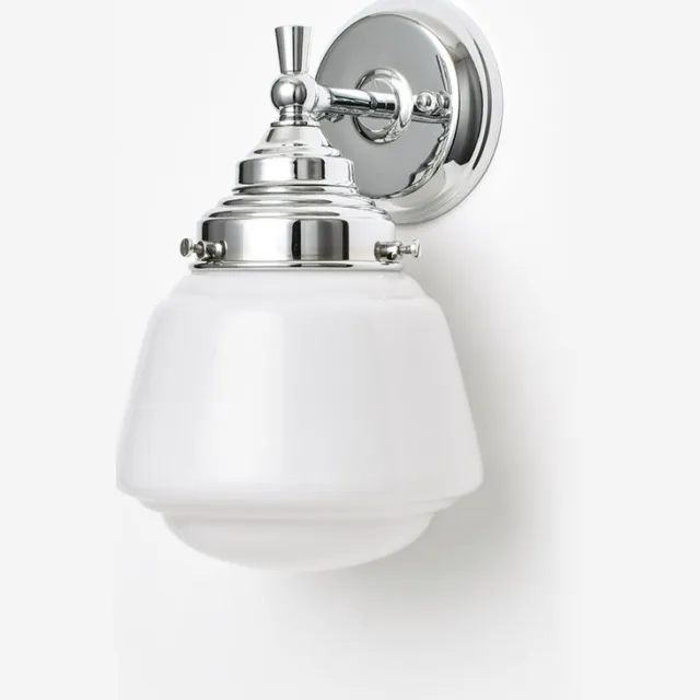 Coloured by Art Wandlamp High Button Royal Chroom - Art Deco Trade Zwart