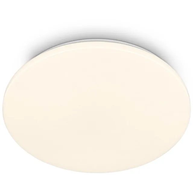 B.K.Licht BRILONER Mojo – Badkamerverlichting – LED Plafondlamp voor badkamer – met warm wit licht – Ø30,5 cm – wit