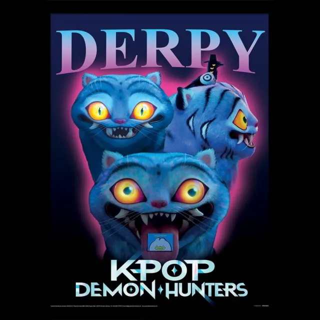 KPop Demon Hunters Derpy Unisex Ingelijste Afbeelding - gekleurd - Standard veelkleurig