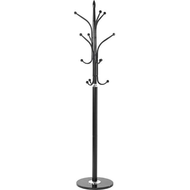 ApexArte® Kapstok Staand – Garderoberek – Kledingrek Hal – Deluxe - Kapstokstandaard Zwart