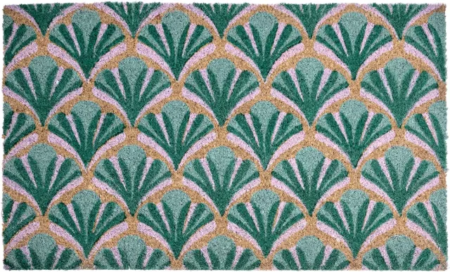 Beliani TATALIK - Deurmat - Groen - 45 x 75 cm - Kokosvezel