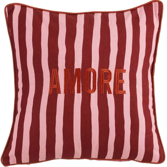 Mica Decorations sierkussen Amore (45x45 cm) Bruin