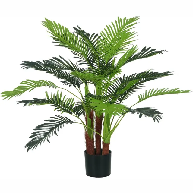 Homcom Kunstpalm met Pot - Cocospalm 100 cm - Groen Grün