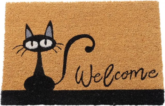 Boltze Home Deurmat kat Welcome . kokosmat kat . Boltze 40x60cm bruin
