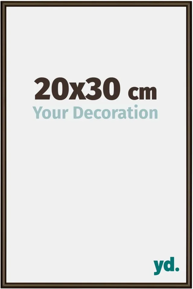 yd. Your Decoration - Fotolijst 20x30 cm - Aluminium - Walnoot Structuur - New York