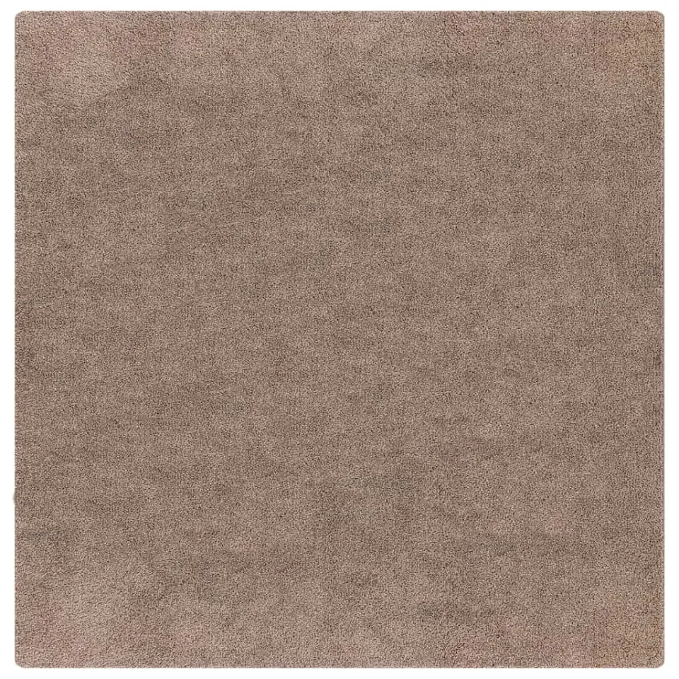 vidaXL Antislip Shaggy Tapijt Bruin 200 x 200 cm PP