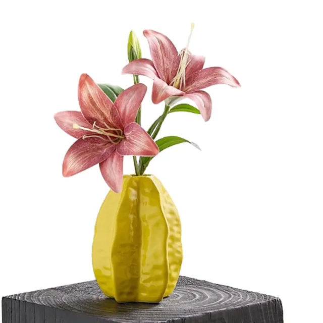 Imperatoris Keramische Vaas Set – Decoratieve Vazen voor Interieur en Woondecoratie – 1 stuks Yellow