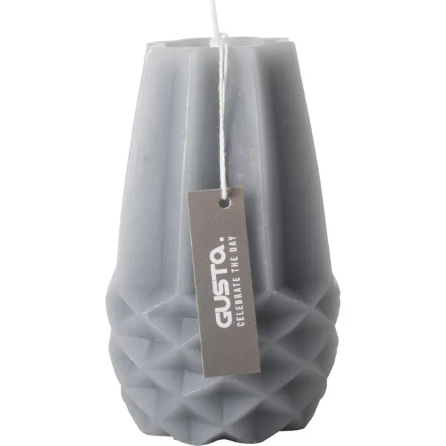 Gusta Figuurkaars vaas 115cm grijs- Gusta® - Dry FLWRS® Blauw