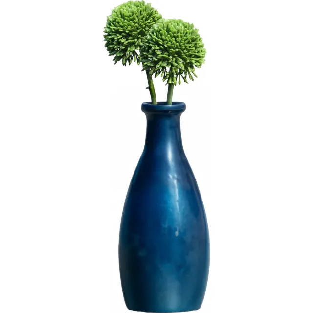 Bellatio Design Sierui Globemaster kunstbloem - 2x - losse steel - groen - 44cm - Natuurlijke uitstraling