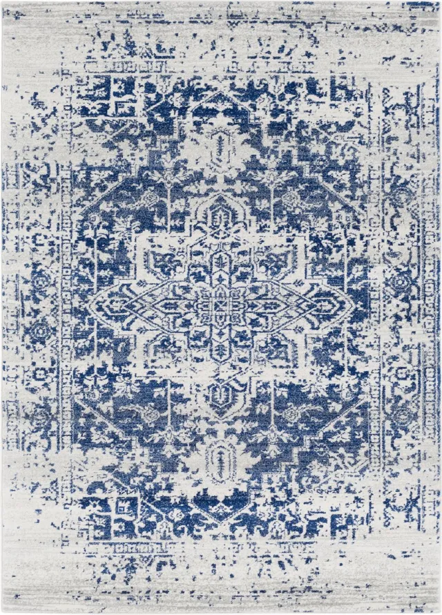 Surya Juliette vloerkleed vintage oosters blauw