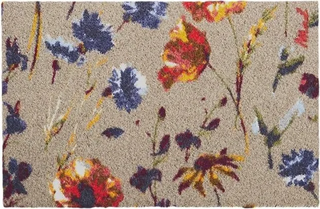 Mad About Mats Margo - deurmat - bloemen - schoonloop/scraper - wasbaar - 50x75cm multicolor