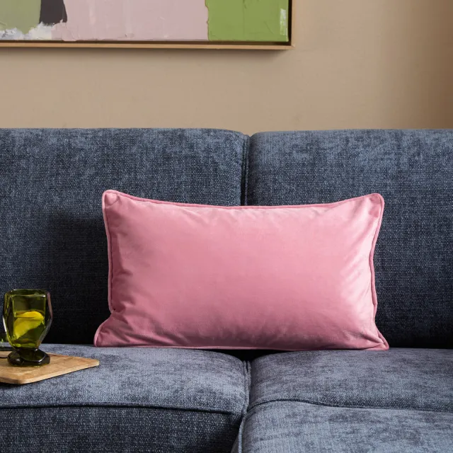 NOUS Living rechthoekige sierkussenhoes Bella 30x50 cm - roze