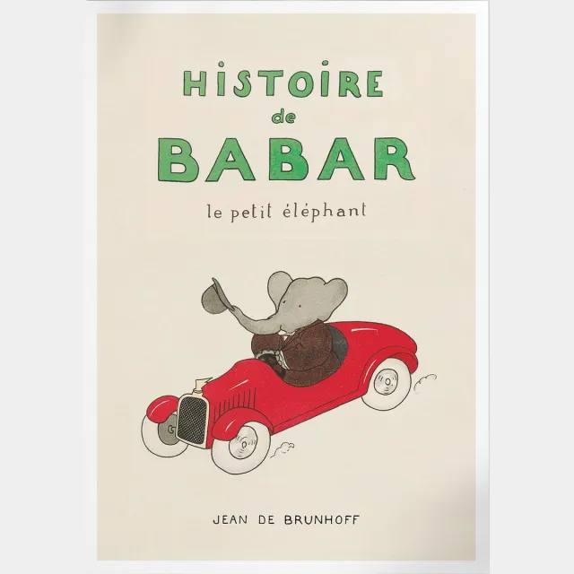 Pepperwall Histoire De Babar (Babar de Olifant) | Poster | A3: 30 x 40 cm multikleur