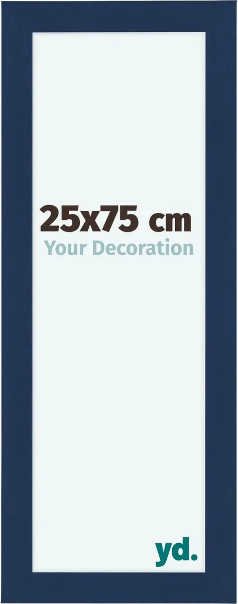 yd. Your Decoration - Fotolijst 25x75 cm - MDF - Donkerblauw Geveegd - Como