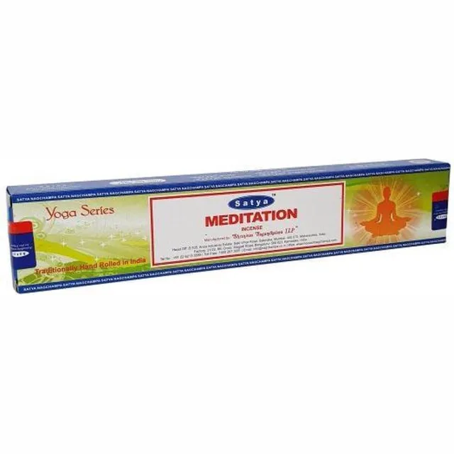 Satya Nag Champa Meditation Wierook 15gr. los pakje zwart