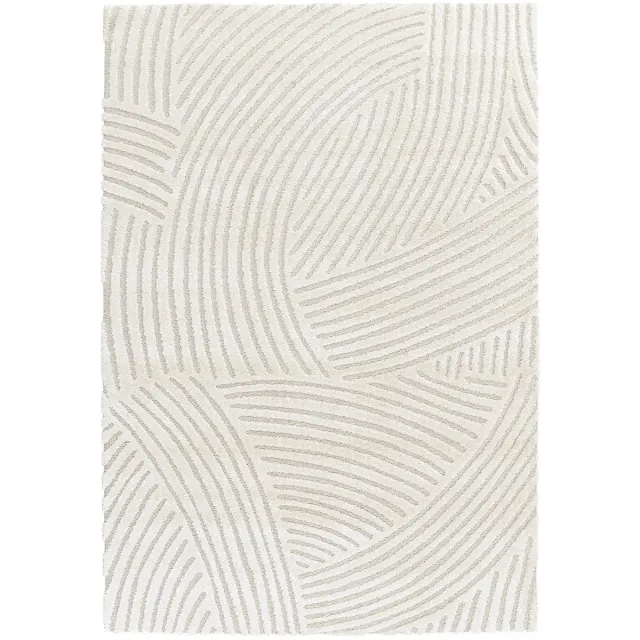 AFK Living Zacht tapijt met 3D reliëfpatroon SILLAGE beige