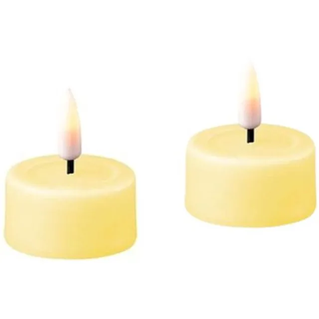 Deluxe Homeart Led Tealight 2 stuks Licht Geel