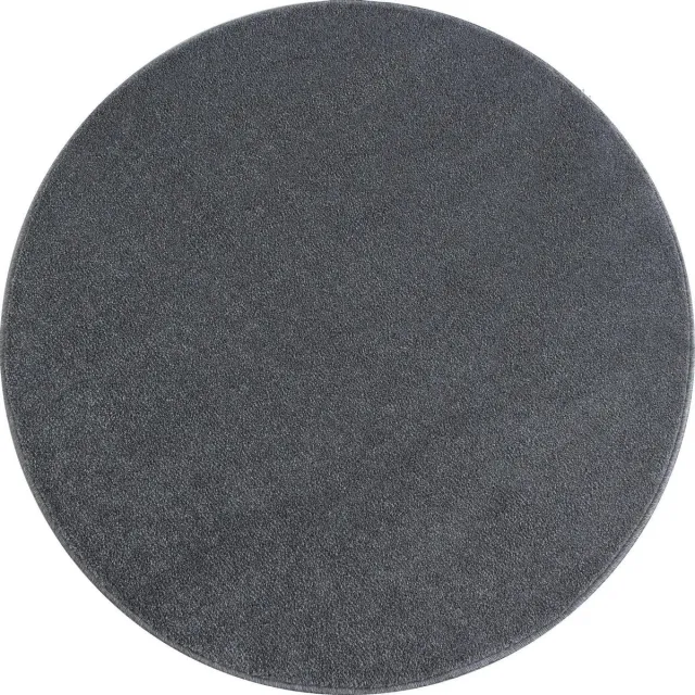 Muratap Basics Effen Rond Vloerkleed Lichtgrijs Laagpolig- 200 CM Ø Licht grijs