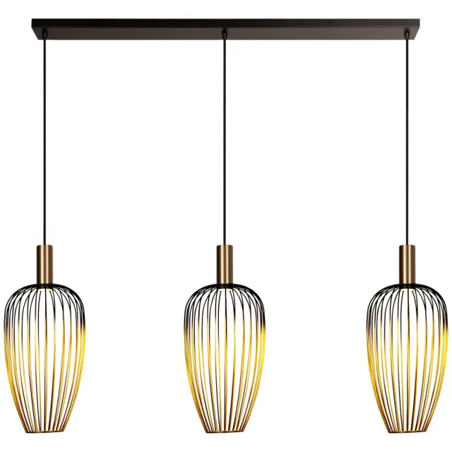 Lucide AURELIE - Hanglamp - 3xGU10 (MR11) - Goud | Vibes