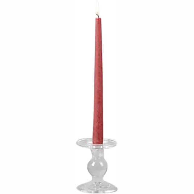 Rasteli Kaarsenhouder - glas - transparant - D9 x H10,5 cm helder glas