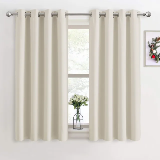 Ibenzoa Stijlvolle Lichtblokkerende Gordijnen Met Warmte- en Geluidsisolatie Voor Optimale Comfort beige