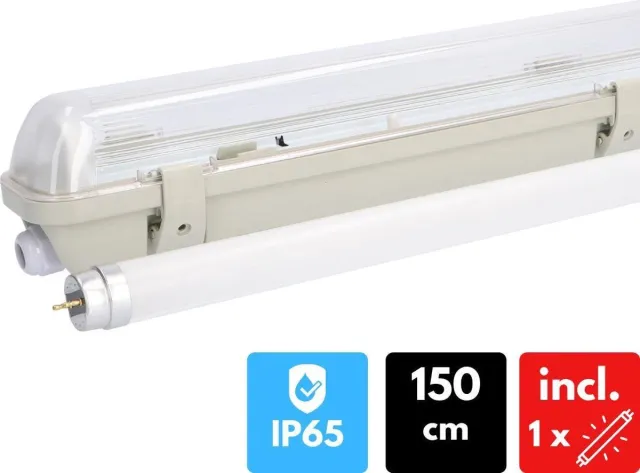 Proventa EcoPlus LED TL Verlichting 150 cm - Waterdicht - Armatuur met LED buis - Tl-buizen - Tl-verlichting - Tl-armaturen Wit