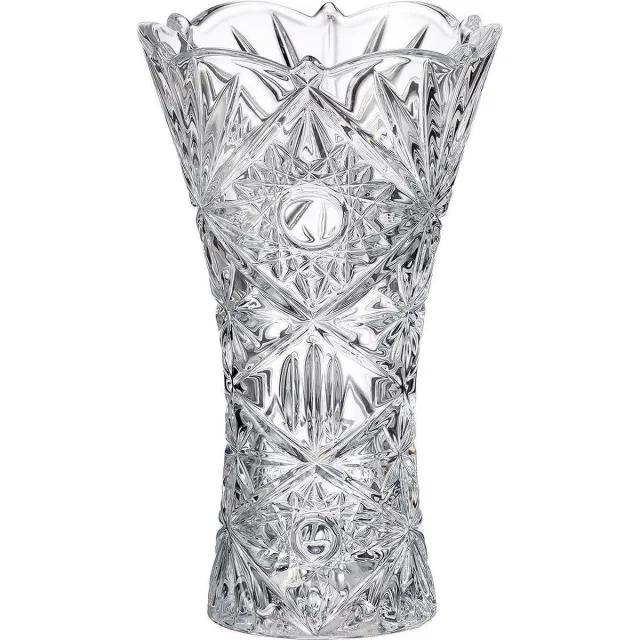 Crystalite Bohemia Vaas crystalite NOVA OLD / Miranda "X" 25 cm. Transparant