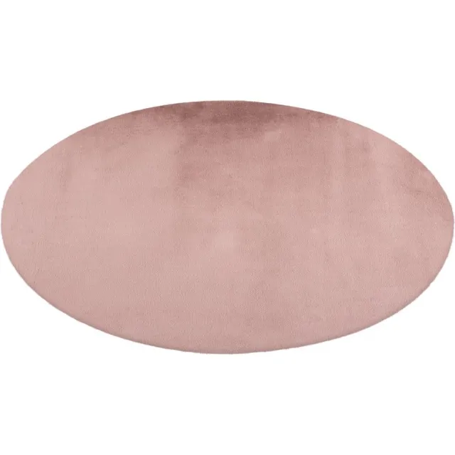 Lalee Paradise Fluffy – Poeder Roze – Rond – Hoogpolig & Zacht – Trendy – Fluffy – Vloerkleed – Karpet – 120x120 cm rond