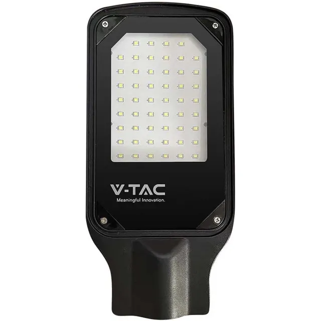 V-TAC VT-15057ST LED Slim Straatlantaarn - IP65 Waterdicht - Zwart - 50W- 4270 Lumen - 4000K